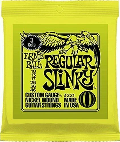 Ernie Ball Regular Slinky Guitar String - 3 Pack