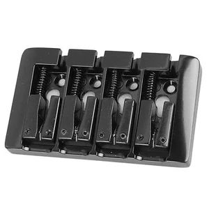 (Black)L Shaped Bass Bridge 4 String High Mass Metal Electric Bass Bridge AGS - Picture 1 of 12