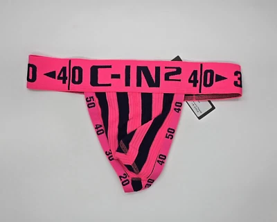 C-IN2 Men's H+A+R+D Thong Underwear Size M L Pink - NWT! - Image 1 of 4