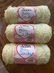 Hilo Red Heart BABY CLOUDS 4,5 OZ madejas color SUNNY MULTI lote 3 - Imagen 1 de 7