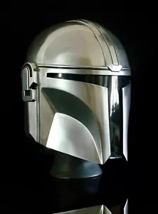 18 Guage Steel Medieval Star Wars Boba Fatt Mandalorian Helmet helloween. - Picture 1 of 7