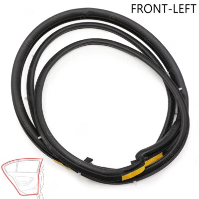 For Toyota Corolla AE EE90 92 1987 - '90 Lh Front Door Rubber Seal Weatherstrip - Image 1 of 4
