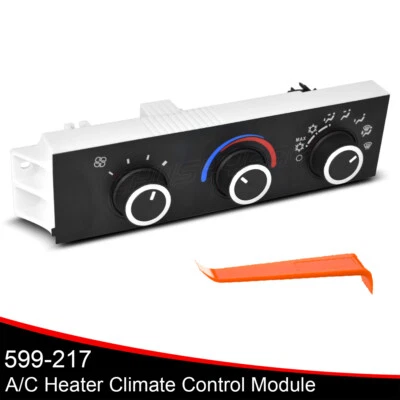 599-217 HVAC Climate Control Panel Module for 1996 GMC G3500 96-2005 GMC Safari - Image 1 of 4