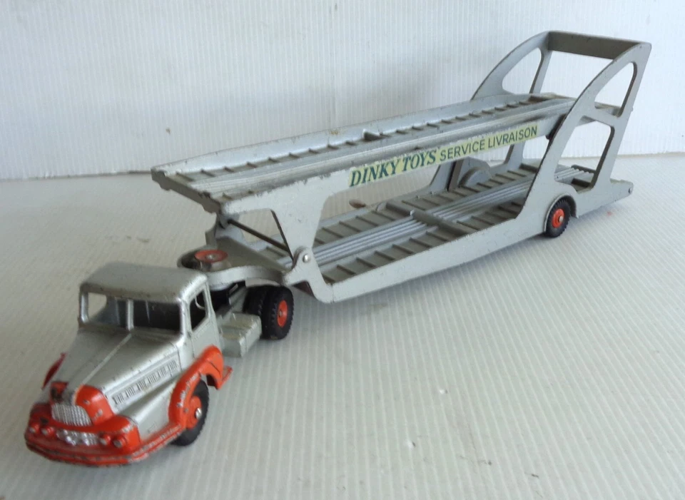 DINKY TOYS Unic Trattore Porta Auto Boilot Rif 39A Buone Condizioni 1/55 1958 - Immagine 1 di 4