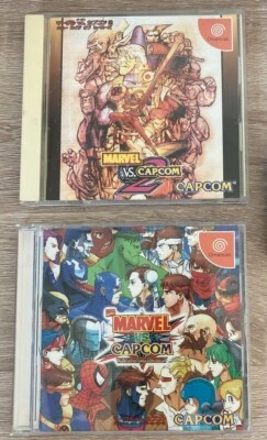 Sega Dreamcast Marvel Vs. Capcom 1 2 DC Crash Heroes New Age Lot 2 Set Japan JP - Image 1 of 3