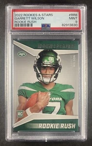 2022 Panini Rookies & Stars Garrett Wilson Rookie Rush RC PSA 9 New York Jets - Bild 1 von 2