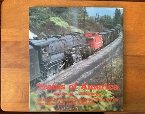 Libro Trains Of America Donald J Heimburger HC fotografia a colori vapore e diesel - Foto 1 di 2