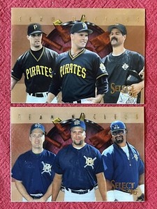 (2) 1996 Select Team Nucleus Inserts #3 Pirates & #28 Brewers