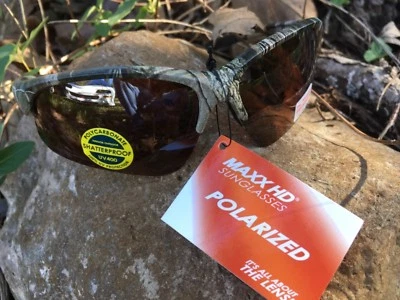 Gafas de sol Maxx HDP Domain Roughrider #7 hoja camuflaje polarizadas TR90 lentes marrones Foto 1 de 4