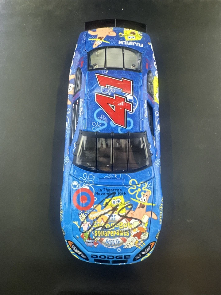 Casey Mears  #41 Target / SpongeBob SquarePants  2004 Intrepid Elite Signed - Image 1 of 3