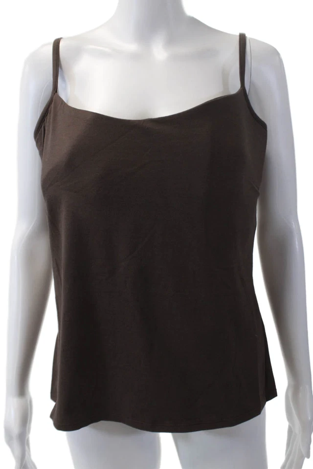 Panache Womens Cotton Underwired Adjustable Built In Bra Vest Brown Size 38G - Image 1 of 4
