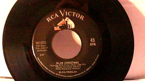 Elvis Presley,RCA 447-0720,"Blue Christmas"US,7"45,Gold Standard,Dog on side, M - Bild 1 von 2