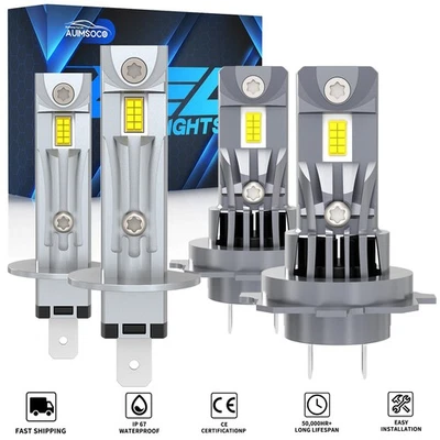 Kit de bombillas brillantes de faros LED de 4 puertas con ventilador para Suzuki Forenza Wagon 2004-2008 Foto 1 de 4