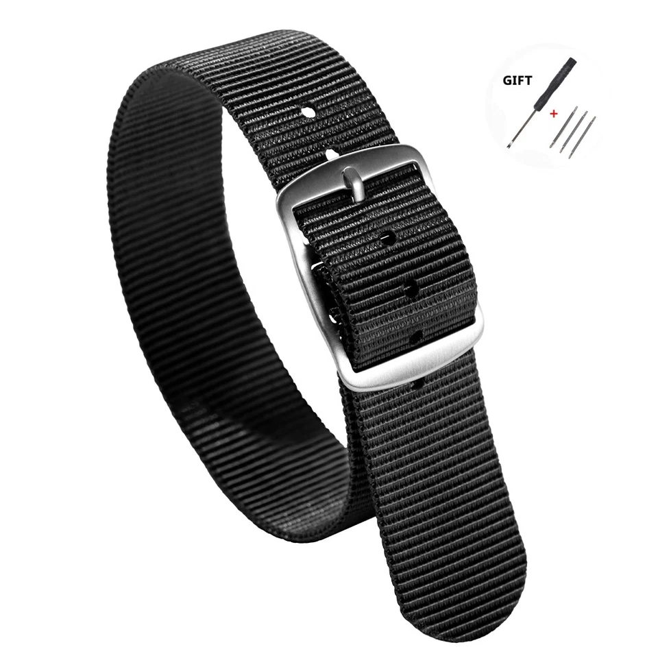 Correa de repuesto de nailon tejida militar duradera de una pieza de 20 mm Foto 1 de 4