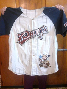 VTG DISNEY 7 DWARFS DOPEY BASEBALL JERSEY MENS/UNISEX XL BEIGE LINEN BLEND - Picture 1 of 6