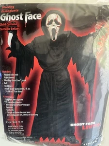 Scream Ghost Face (CHILD Size 12-14 LG) Bleeding Mask Costume - Picture 1 of 2