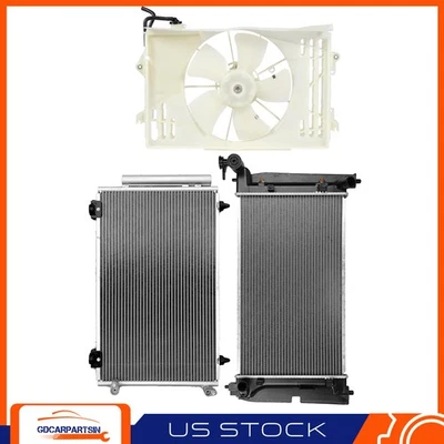 For 2005 2006-2008 Toyota Corolla Matrix Cooling Fan and Radiator Condenser Kit - Image 1 of 4