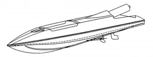 Bauplan Mistral 1 Modellbauplan Rennboot Schiffsmodell - Bild 1 von 1