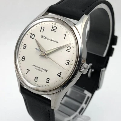 Vintage 1973 Citizen Homer Second Setting Japan Railroad Watch Hand-winding#2147 - Image 1 of 4