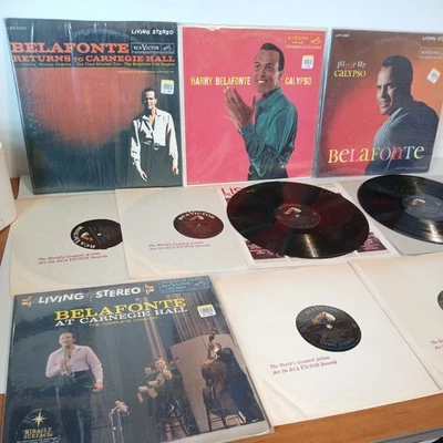 HARRY BELAFONTE "BELAFONTE AT CARNEGIE HALL" + more lot of 4 albums  - Image 1 of 4