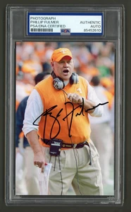 Phillip Fulmer Signed Photo (PSA) Coach Tennessee Vols College Football Auto - Picture 1 of 2