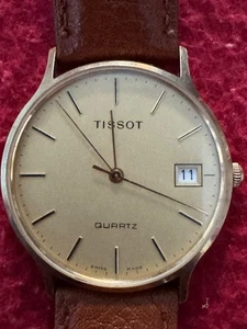 9ct Solid Gold TISSOT QUARTZ Wrist Watch USED - Picture 1 of 7