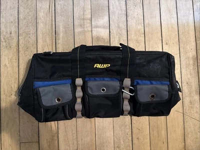 AWP Medium Sized Tool Bag Black and Yellow Good Condition Used, new some rust  - Image 1 of 4