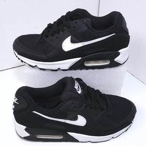 Nike Air Max 90 CQ2560-001 Women's Size 9 Black White Running Sneakers - Picture 1 of 18