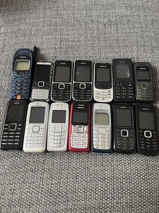Job Lot 14x Nokia Mobile Phones Broken Spares Repair 6150 C1 3120 2310 6300 etc - Picture 1 of 7
