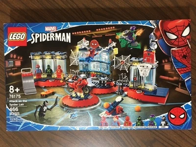 LEGO Marvel 76175 Spider-Man Attack on the Spider Lair *** New, Box Damaged*** - Image 1 of 4