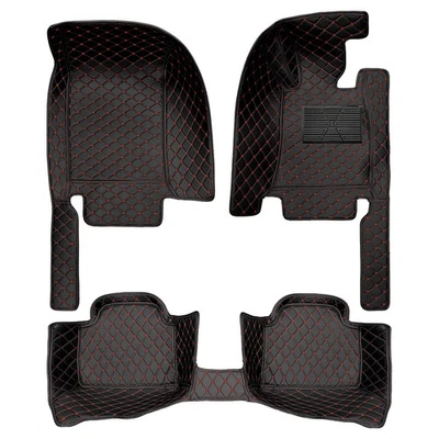 Car Floor Mat For Jaguar F-Type  2014–2023 PU Leather black Red Safety Foto 1 de 4