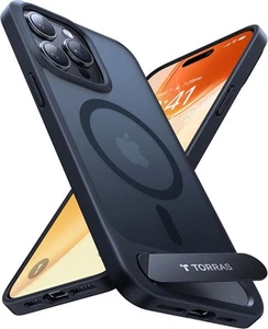 TORRAS for iPhone 15 Pro Max Case Invisible Titanium 15 Max, Black - Picture 1 of 12