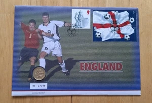 Limited Edition England Football One Pound Coin Stamp and Coin Cover - Picture 1 of 4
