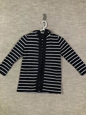 Polo Ralph Lauren Cardigan Girls 6X Blue Striped Hooded Casual - Image 1 of 4