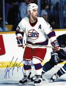 Signiertes 8x10 Kris King Winnipeg Jets handsigniertes Foto - COA - Bild 1 von 1