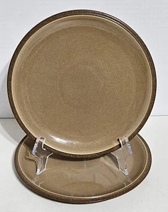 Denby Langley Energy Zimt Salatteller 8 7/8" Braun Hellbraun 9" - 2er Set - Bild 1 von 9