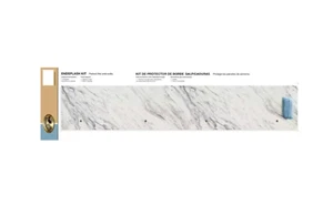 Hampton Bay Calcutta Marble Endsplash Kit for Laminate w/ Full-Wrap Ogee Edge - Picture 1 of 5