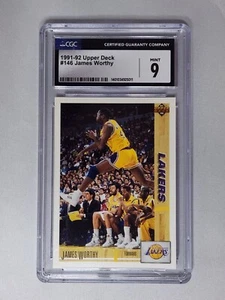 1991-92 Upper Deck James Worthy #146, CGC Mint 9 - Picture 1 of 4