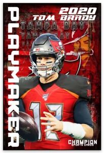 Tampa Bay Buccaneers Tom Brady 2020 Football Card Style MAGNET