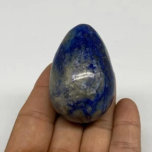 91.1g, 2.1"x1.4", Natural Lapis Lazuli Egg Polished @Afghanistan, B33378 - Picture 1 of 14
