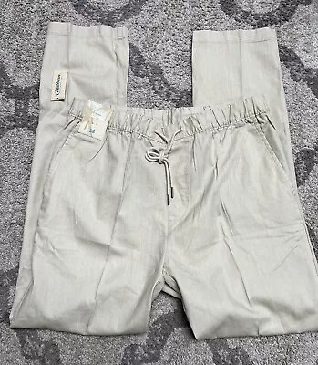 CARIBBEAN Cotton Blend Casual Pants Mens Trousers Sz 38,40 STONE NWT S15PC522 - Image 1 of 4