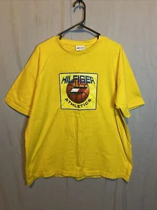 Vintage 90s Tommy Hilfiger Athletics Yellow Shirt USA Made Short Sleeve Adult XL - Bild 1 von 5