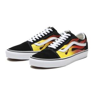 VANS CLASSIC OLD SKOOL LO SKATE TRAINERS SPORT MEN SHOES BLACK FLAME SIZE 13 NEW