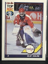 1991-92 O-Pee-Chee OPC - #290 Olaf Kolzig Top Prospect Rookie Card Capitals