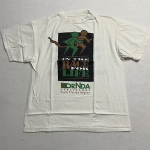 Vtg In The Race For Life relay race t shirt sz L single stitch fruit of the loom - Picture 1 of 5