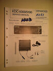 Kenwood kdc-5000 5100 service manual original repair book stereo cd player
