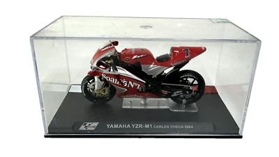 MODELLINO MOTO DIECAST  YAMAHA YZR-M1 CARLOS CHECA 2004 1/24 - Immagine 1 di 4