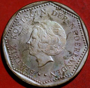 Netherlands Antilles 2 1/2 Gulden 1992 Beatrix KM# 38 - Picture 1 of 2