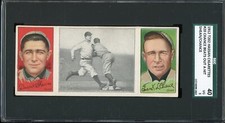 1912 T202 Hassan Triple Folder Shean Chance Beats Out a Hit SGC 3