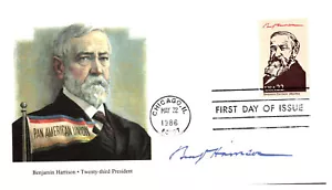 Benj Harrison 23º Presidente de los Estados Unidos Fleetwood Cachet Primer Día Sin Agregar Sin Sellar PR19 - Imagen 1 de 2